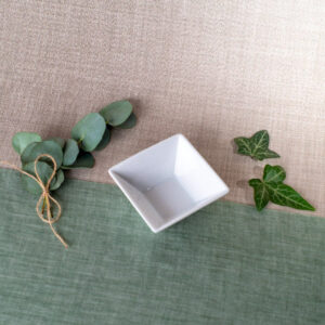 COUPELLE CARREE 9X9CM PORCELAINE COUPC
