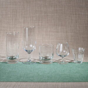 Verres Jus de fruit 29cl, Bière 31cl, Tumbler 20cl, Digestif, Buvette